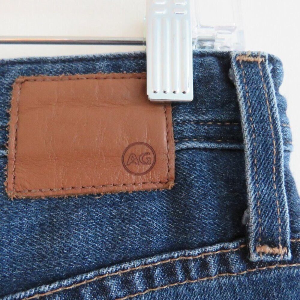 AG ADRIANO GOLDSCHMIED The Etta High Waisted Wide Leg Crop Jeans Released Hem 26 - Picture 13 of 16